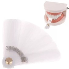 Dental Leaf Gauge Occlusal Measurement Resin Ruler Tool Thickness 0.1mm Dental Leaf Gauge Occlusal Measurement Resin Ruler Tool Thickness 0.1mm