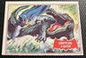 1966 Topps Batman Red Bat Card #2A - Hi-Grade - No Creases -