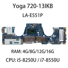 LA-E551P For Lenovo Yoga 720-13IKB Motherboard CPU i5-8250U/i7-8550U RAM 8G/16G