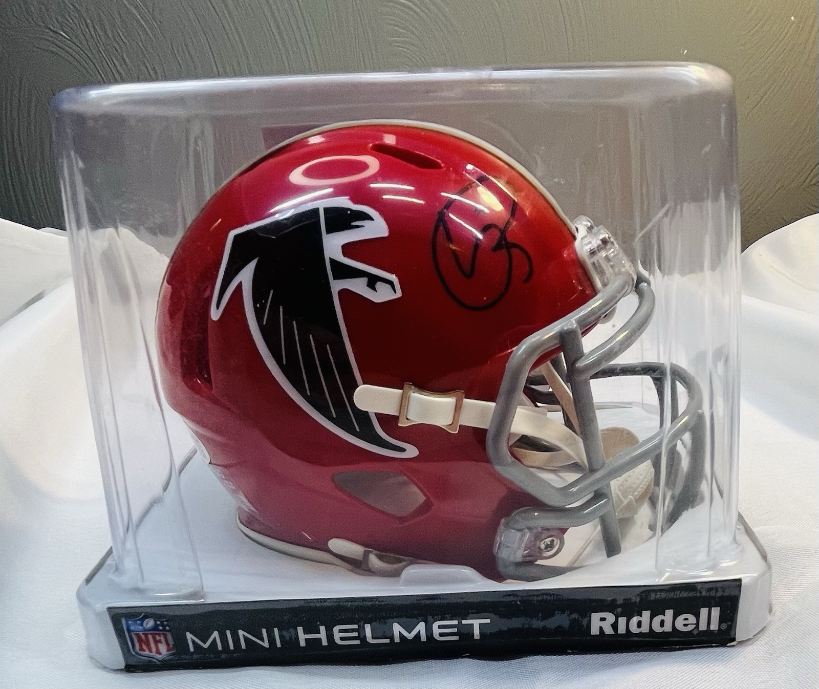 Andre Rison Signed Atlanta Falcons TB 66-69 Mini Helmet JSA Witness COA