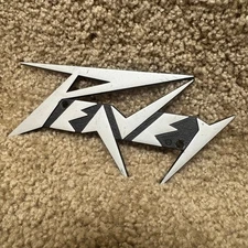 Peavey Amp Badge Logo Silver / Black