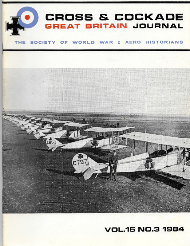 Cross & Cockade Great Britain Journal Volume 15 N0.4 1984