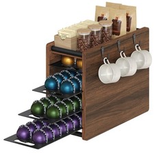 Coffee Pod Drawer Holder, 72 Pods Large Capacity, 4 Tier Holder for Vertuo, C...