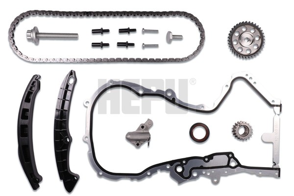 Hepu Steuerkettensatz Zahnkette Kette Geschlossen FüR VW Golf V 1.4 TSI Audi-image