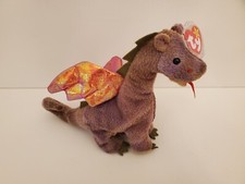 TY Beanie Babies 1998 Scorch The Dragon Toy With Tag