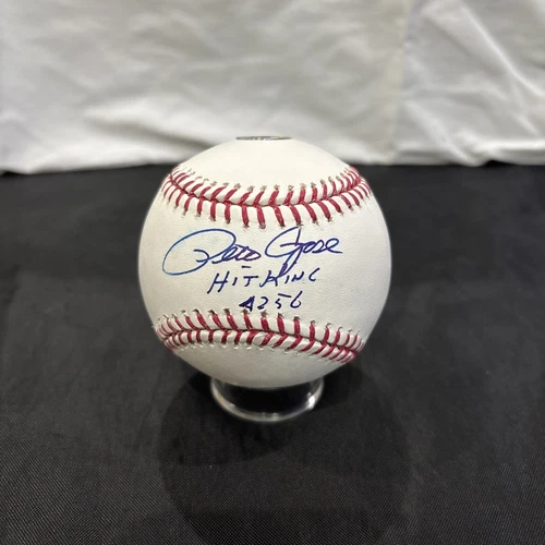 Pete Rose Signed Official  Major League Baseball “HIT KING 4256”