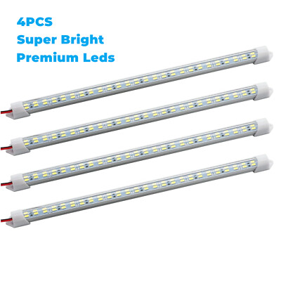 4PCS 48LED Car Interior Led Light Bar White Lighting for RV Camper Trailer Truck