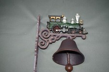  Große Glocke  Türglocke  Door Bell  Gusseisen  Lok  Wandglocke Dampflok 