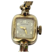 Vintage 10K Gold Filled Hamilton Watch - Wind Up, Minor Wear, Does Not Run