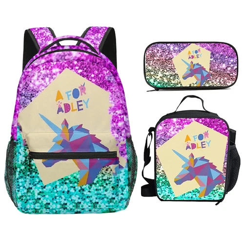 AFOR&ADLEY - 3er/Set Schulranzen Laptop Daypack Rucksack Brotzeittasche Federmäppchen - Bild 22 von 24