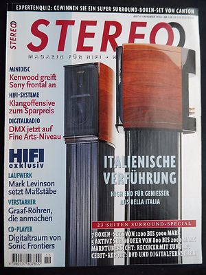 STEREO 11/96, ONKYO T 4711,YAMAHA YST SW 150,,MISSION 73 AS, ELAC BASS 200 AKTIV