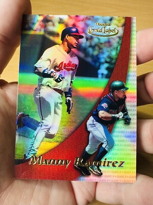 MANNY RAMIREZ CLEVELAND INDIANER 2000 TOPPS GOLD ETIKETT KLASSE 3 BASEBALLKARTE #87