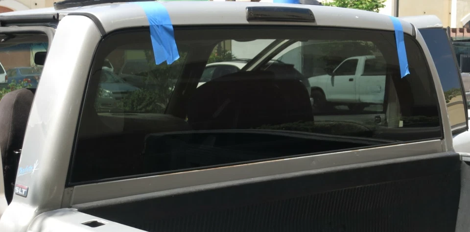 Fits 1998-2001 Dodge Ram Pickup 1500 Rear Back Glass Window Stationary+2Glues Foto 2 de 4