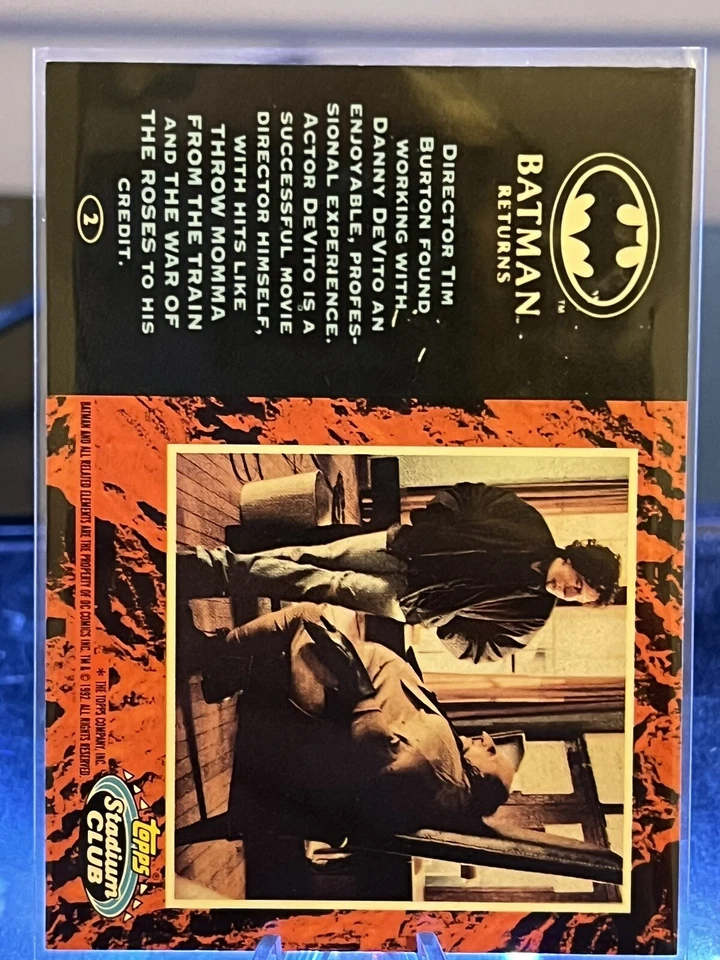 TOPPS STADIUM CLUB BATMAN RETURNS DANNY DeVITO as THE PENGUIN - Image 2 of 2