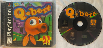 Qbert (PlayStation 1 PS1, 1999) Complete with Manual CIB Good Condition