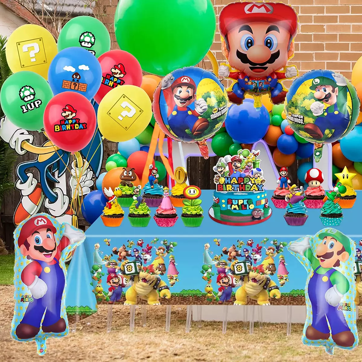 Super Mario Party Supplies for Kids Birthday Mario Bros Birthday Party  Suppli