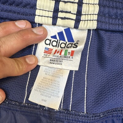 Vintage 00's 90s Adidas Logo Soccer Nylon Shorts Men's Size Large