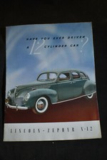1938 Have You Ever Driven A 12 Cylinder Car Brochure - Lincoln Zephyr V-12 1938 Have You Ever Driven A 12 Cylinder Car Brochure - Lincoln Zephyr V-12