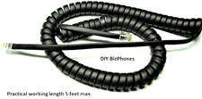 2-Pack Flat Black 9Ft Toshiba Phone Handset Cord DP5000 IP5000 Series Business