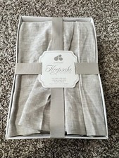 Just Born Keepsake Collection Crib Skirt Gray Grey Washed 100 Linen Crib Skirt
