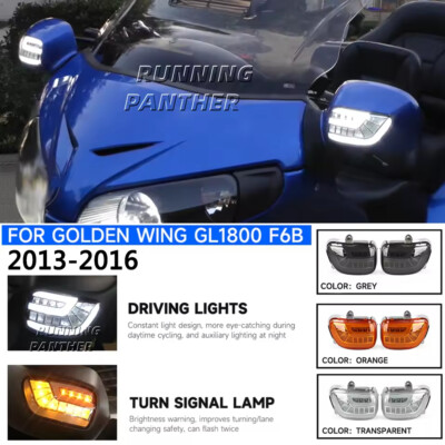 Accessories Left Right Mirror Lights LED Turn Signal For Honda Gold Wing GL1800