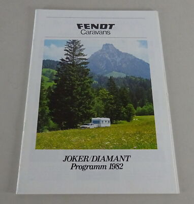 Prospectus/Brochure Fendt Caravans Joker/Diamant Stand 1982