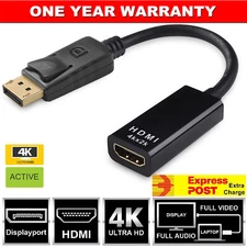 4K Displayport Display Port DP to HDMI Cable Male to Female Video Adapter