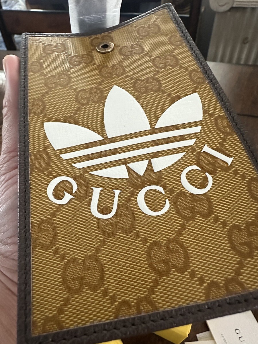 New Gucci X Adidas Beige Brown Gold Canvas GG Phone Case New Gucci X Adidas Beige Brown Gold Canvas GG Phone Case