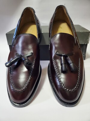 Johnston and Murphy Vintage New in Box Made in U.S.A. Burgundy 9.5 D mens shoes