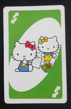 2012 Hello Kitty Uno Card Green Reverse Card