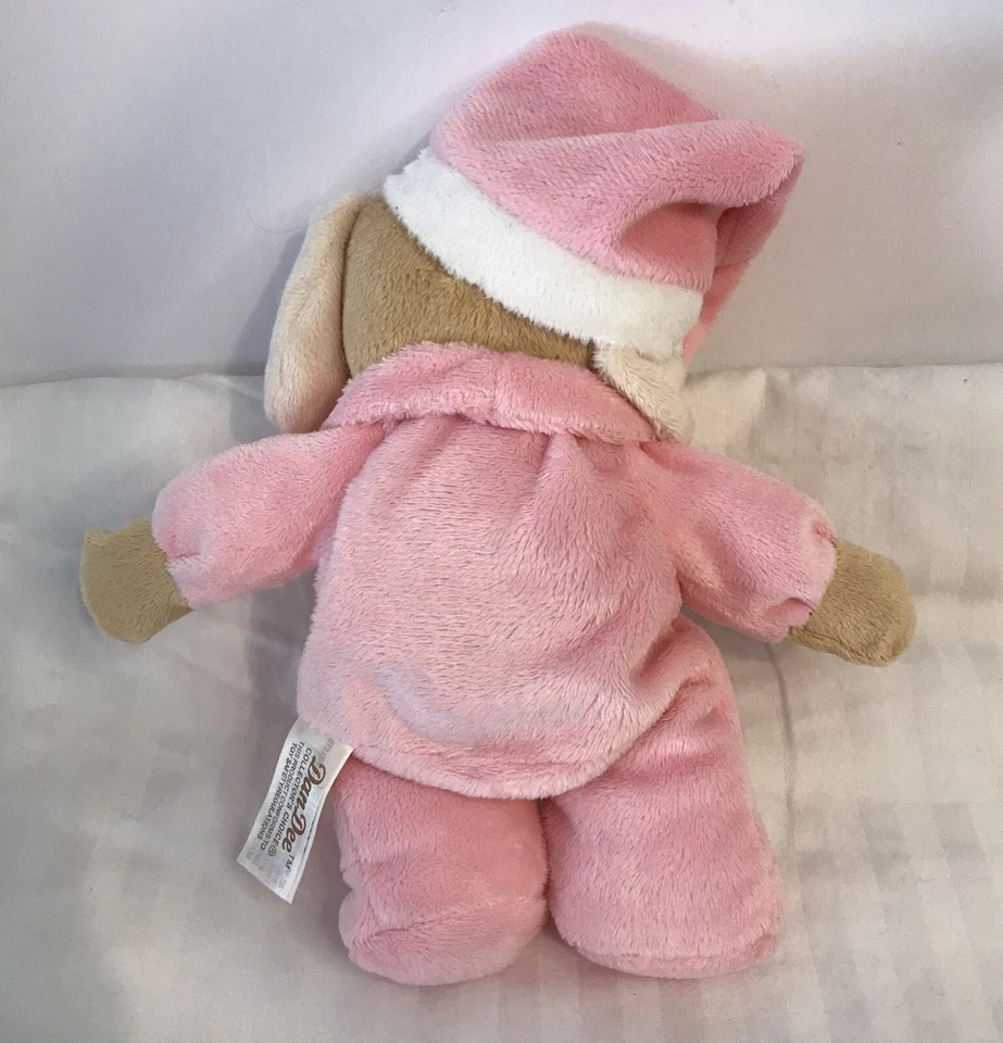 "Pijama Dan Dee My First Christmas Plush 2010 bronceado perro cachorro rosa Lovey 8""" Foto 3 de 4