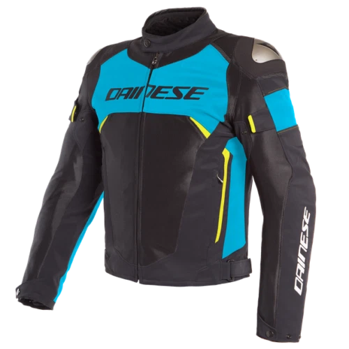 Dainese Dinamica Air D-Dry Motorcycle Jacket Black/Blue/Fluo-Yellow Size 50 EU