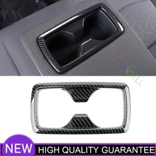 Fit For Toyota RAV4 2019-2022 Carbon Fiber Inner Rear Water Cup Frame Cover Trim