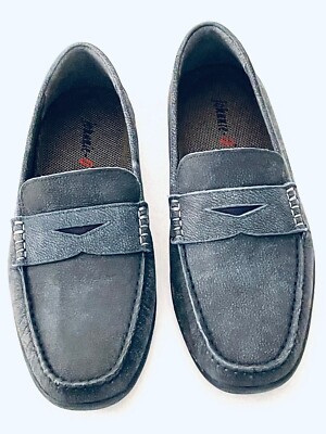 JOHNNIE-O $178 MEN\'S MOX HANDSEWN DRIVING LOAFERS IN GRAY/BLUE SZ 10.5 M26619 Johnnie-O Mox Driving Loafer In Grey - 30% Off | Editorialist main image 3