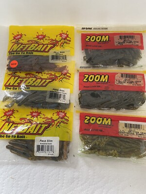 Lot Zoom Lil Critter Craw and NetBait Paca Slim Craws ''un-fished bag balances''