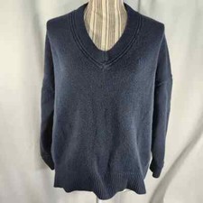 Tommy Hilfiger Navy V Neck Long Sleeve Sweater Size Medium