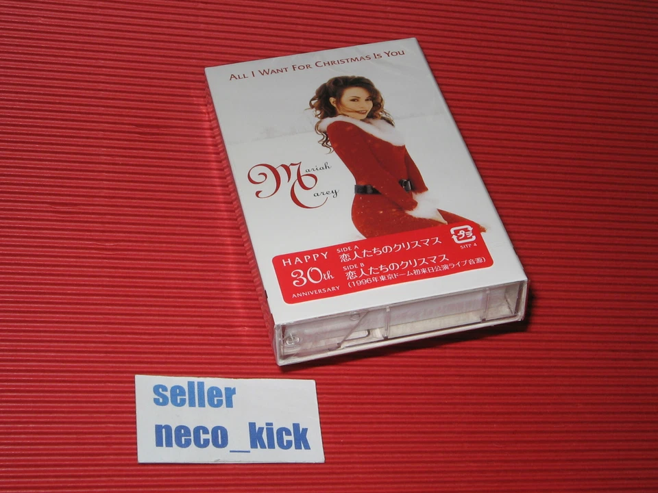 MARIAH CAREY ALL I WANT FOR CHRISTMAS IS YOU 30TH JAPAN CASSETTE MUSIC TAPE 6WT - Image 4 of 4