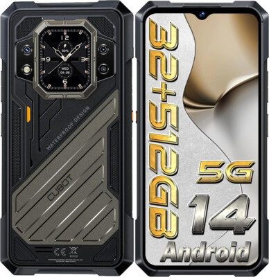 CUBOT KINGKONG X 5G Rugged Smartphone 32GB+512GB Handy Android 14 10200mAh NFC