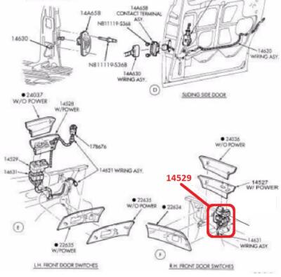 Motorcraft SW7133 – Interruttore Elettrico Per Alzacristallo – Ricambio Auto Originale