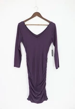 VELVET By Graham & Spencer Kesha Midi Dress Charcoal Lavarock S $184 A1