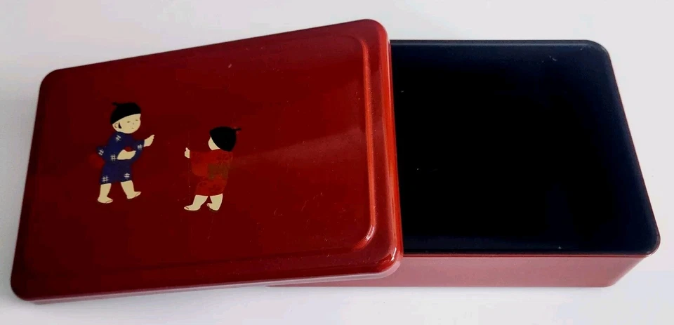 Japanese Laquered Plastic Bento Lunch Box 6.5 X 4.5" - Image 2 of 4