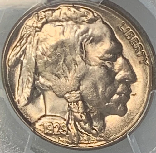 1929-S Buffalo Nickel PCGS MS64. Exceptional Quality Brilliant Uncirculated Coin