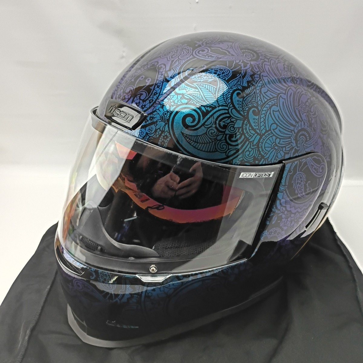 Icon Airform Chantilly Opal Full Face Helmet With Inner Sun Shield