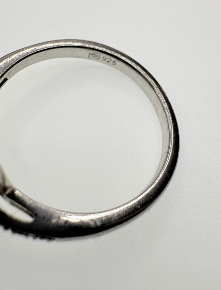 Anillo de amatista púrpura vintage en plata de ley 925 talla 7 Foto 2 de 4