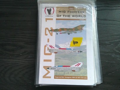 Eagle Strike Productions MIG Fighter of the World P2 MIG-21 Decal   1/32 #32033