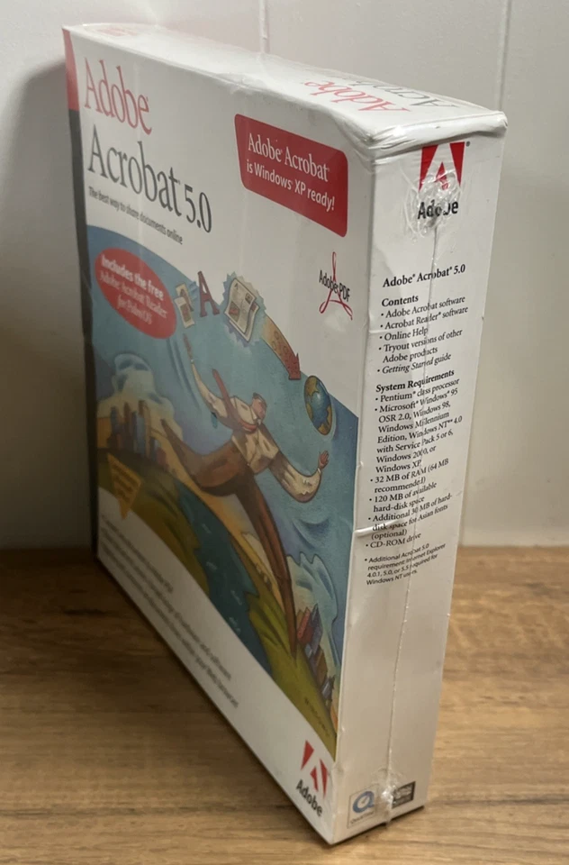 Adobe Acrobat 5.0 22001438 de colección nuevo precintado en caja Foto 2 de 4