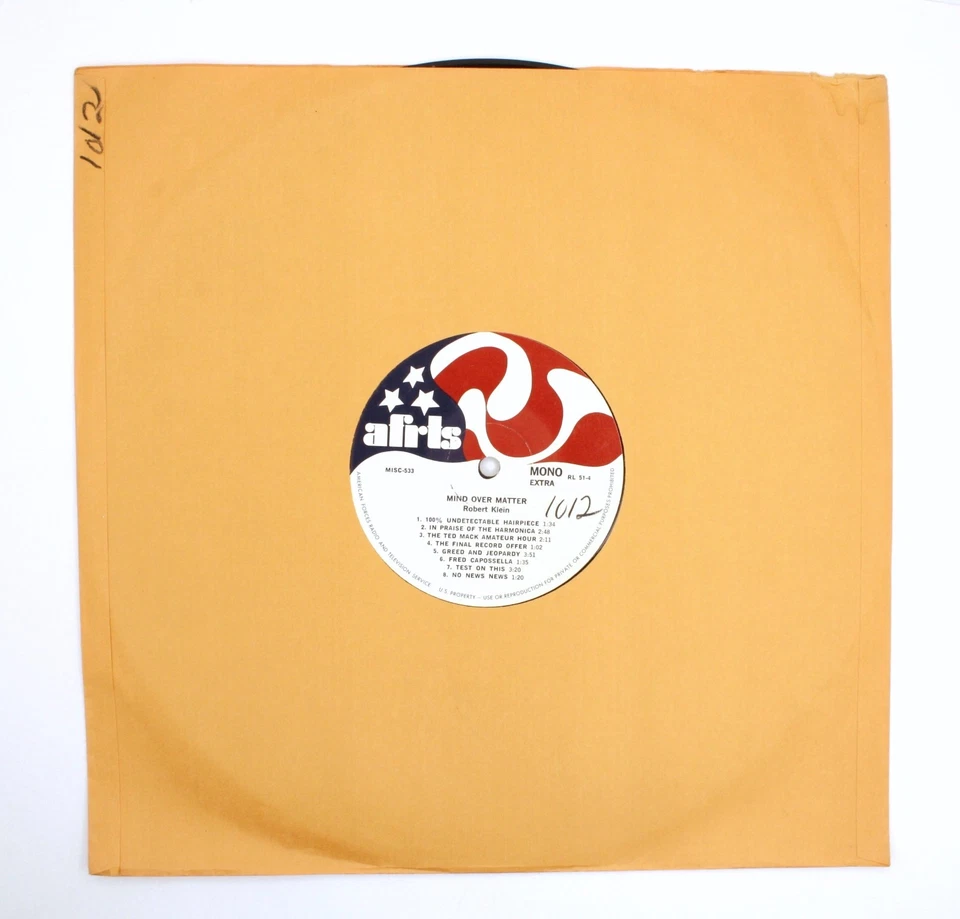 1974 AFRTS Robert Klein Gary Owens Lohman & Barkley Comedy LP Armed Forces Radio - Image 2 of 4