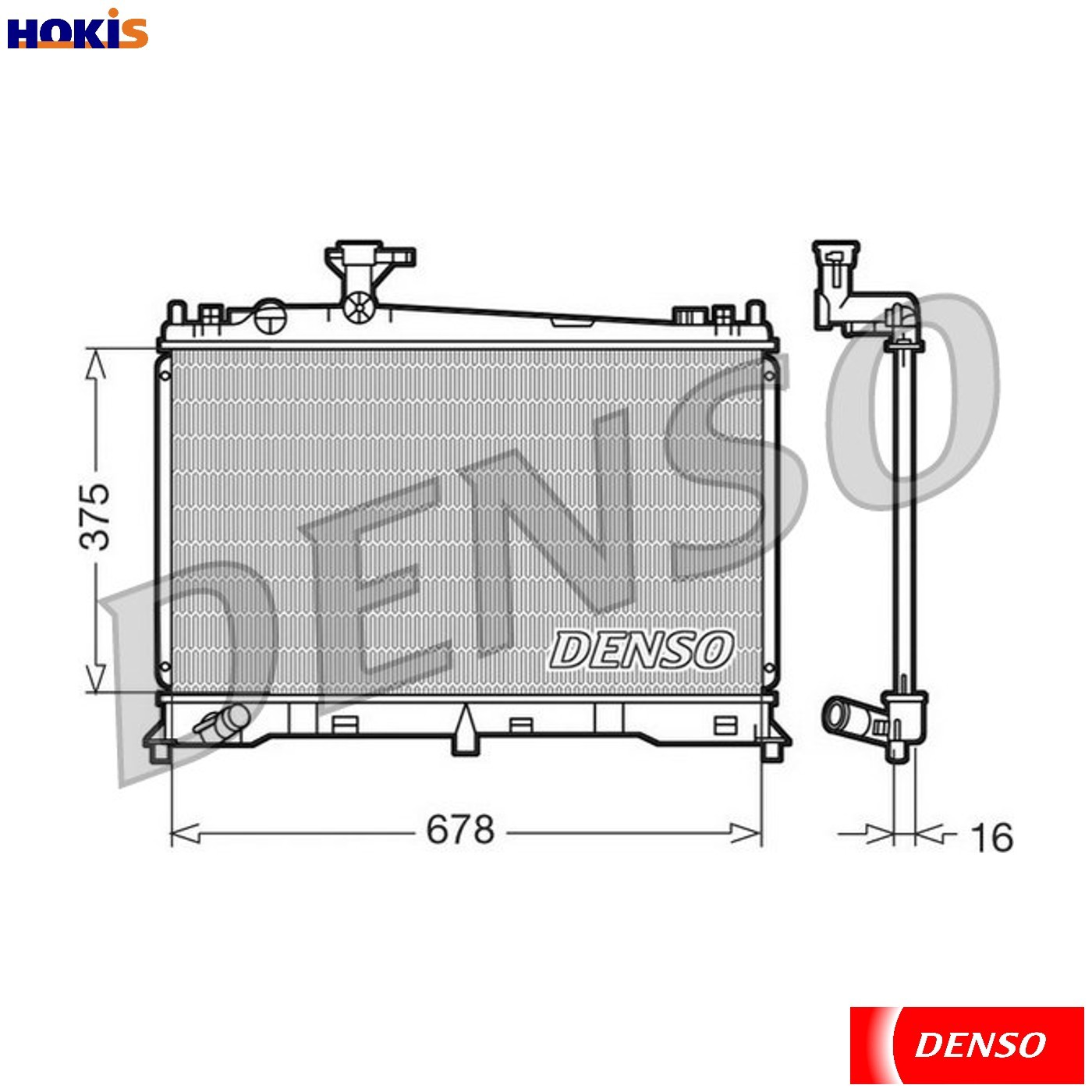 Fits DENSO-TERMIKA DRM44010 RADIATOR - Image 2