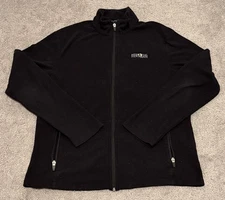 Memorial Hermann Port Authority Black Fleece Full Zip Up Jacket W/ Pockets Sz S