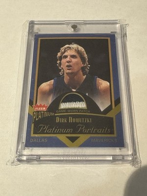 2002-03 Fleer Platinum Portraits Dirk Nowitzki /100 Jersey Patch